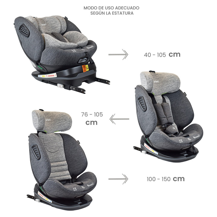 Silla Carro Bebe Priori I Hero Gris