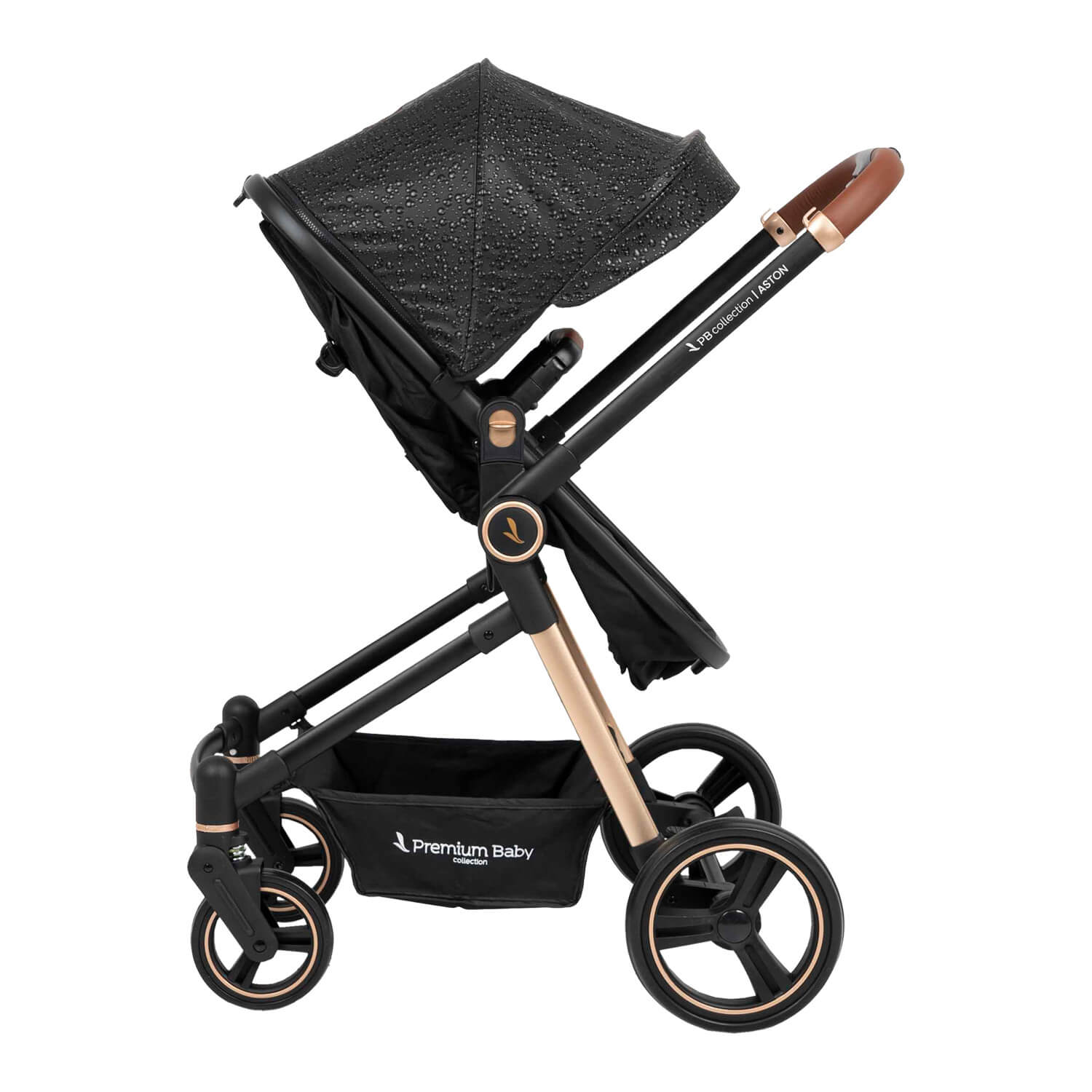 Coche Bebé Moises Aston Premium Baby Collection Negro