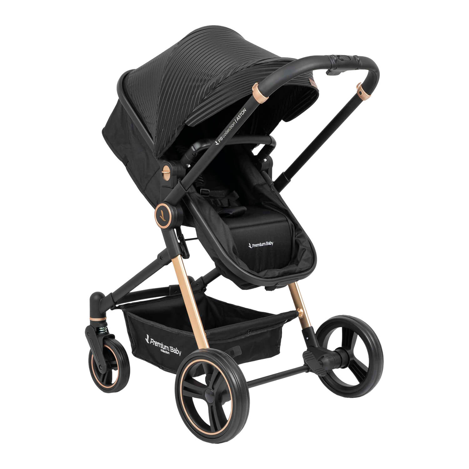 Coche Bebé Moises Aston Premium Baby Collection Negro