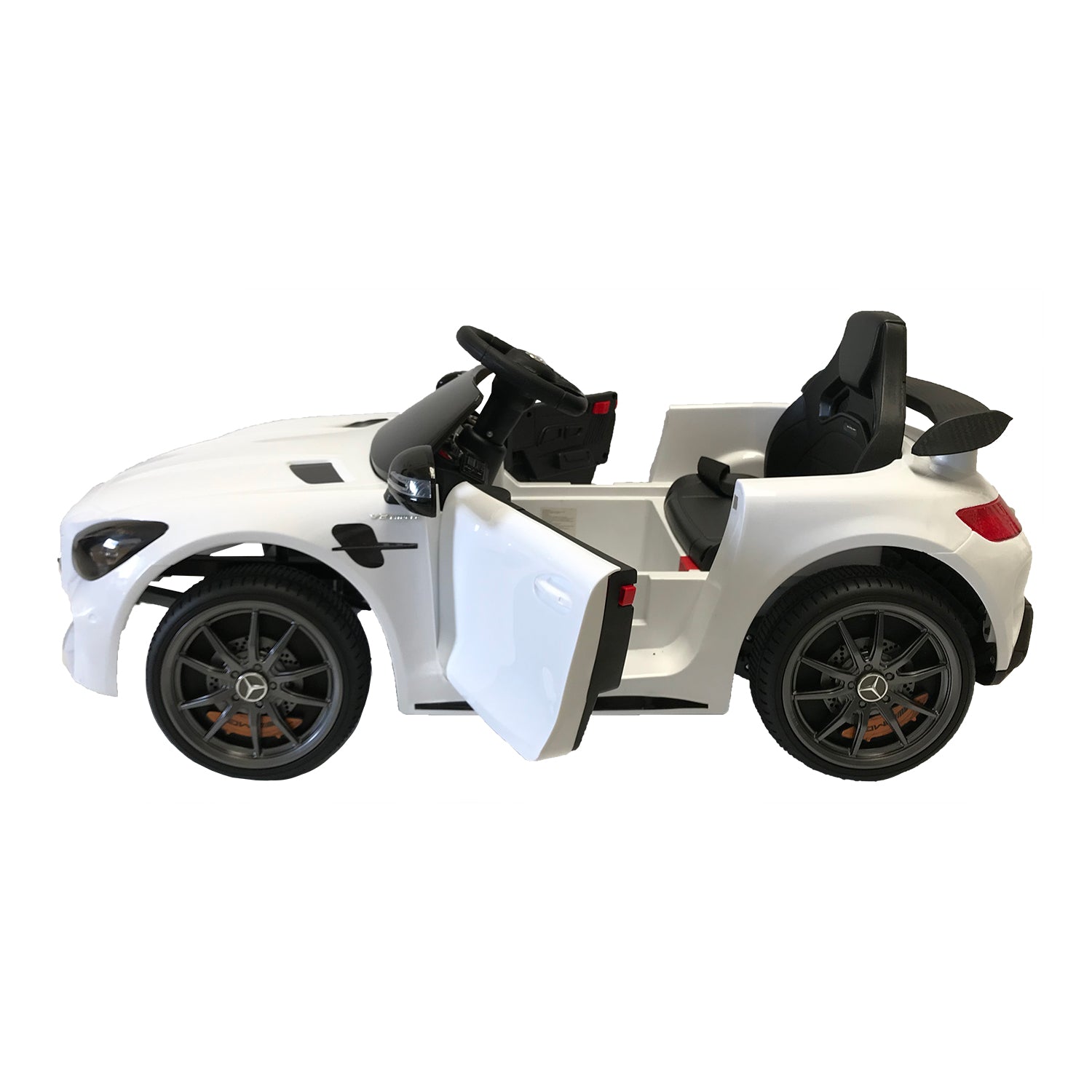 Carro montable con control Mercedes Benz blanco LQ006