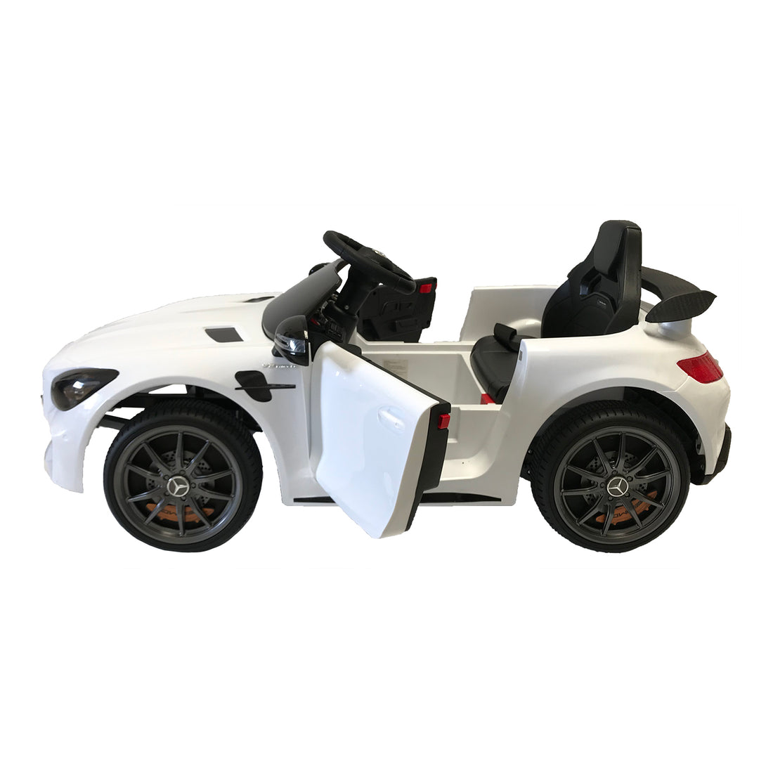 Carro montable con control Mercedes Benz blanco LQ006