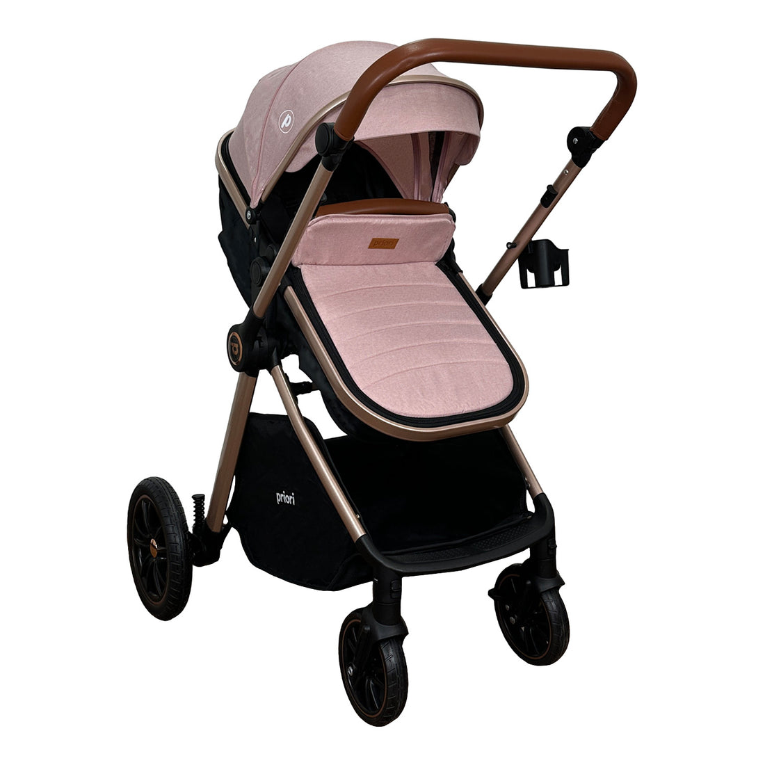 Coche Bebe Travel System Snow Priori Rosa
