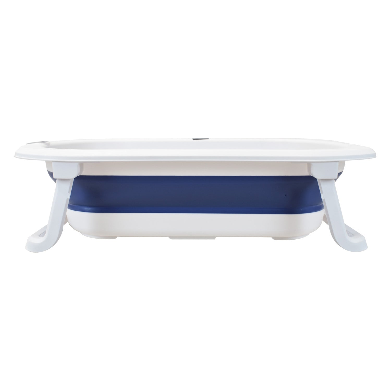 Bañera Plegable Con Soporte Y Cojín Stand Happy Baby Azul