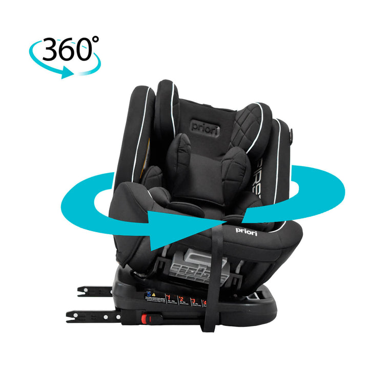 Silla Carro Bebe First 360° Negro Priori