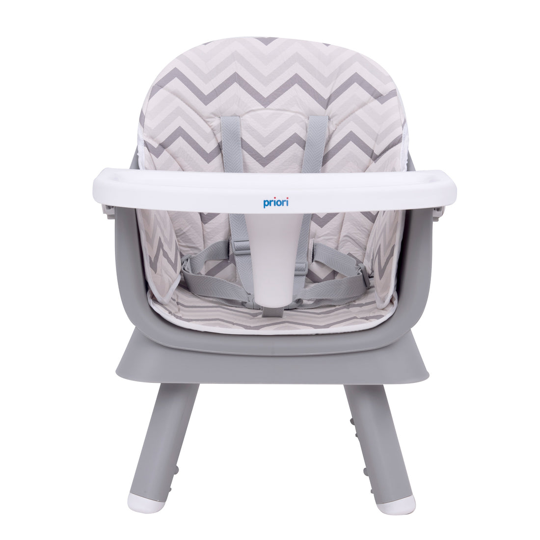 Silla comedor bebe 6en1 Priori Sidney Gris (Empaque Deteriorado)