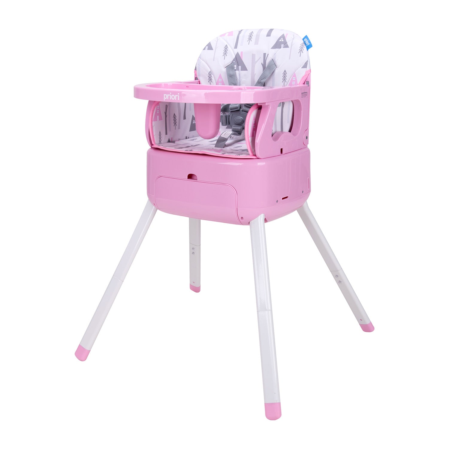 Silla Comedor Bebé 3 en1 Bony Priori Rosada