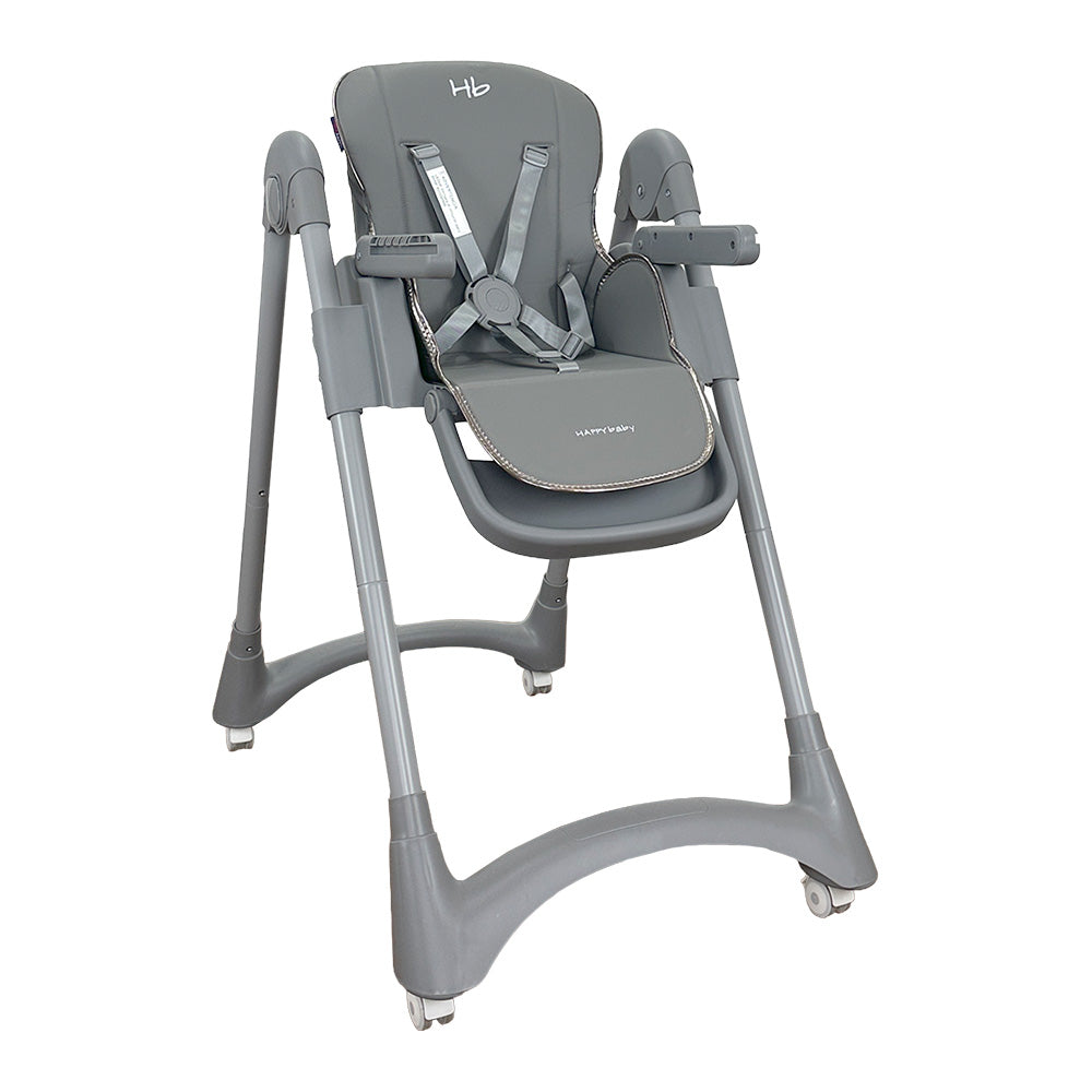 Silla Comedor Bebe Múltiples Posiciones Happy baby Theo Gris