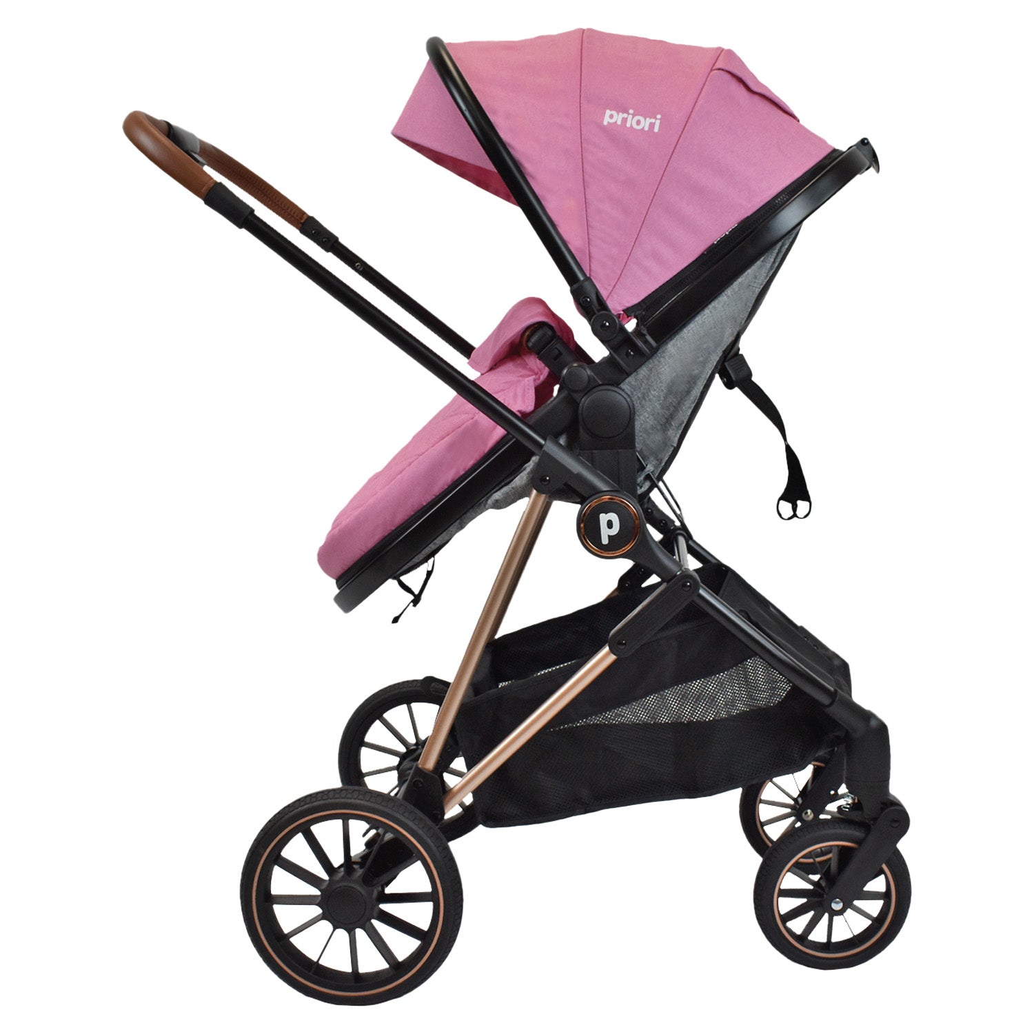 Coche Bebé Moisés Priori Ana Ts Rosado