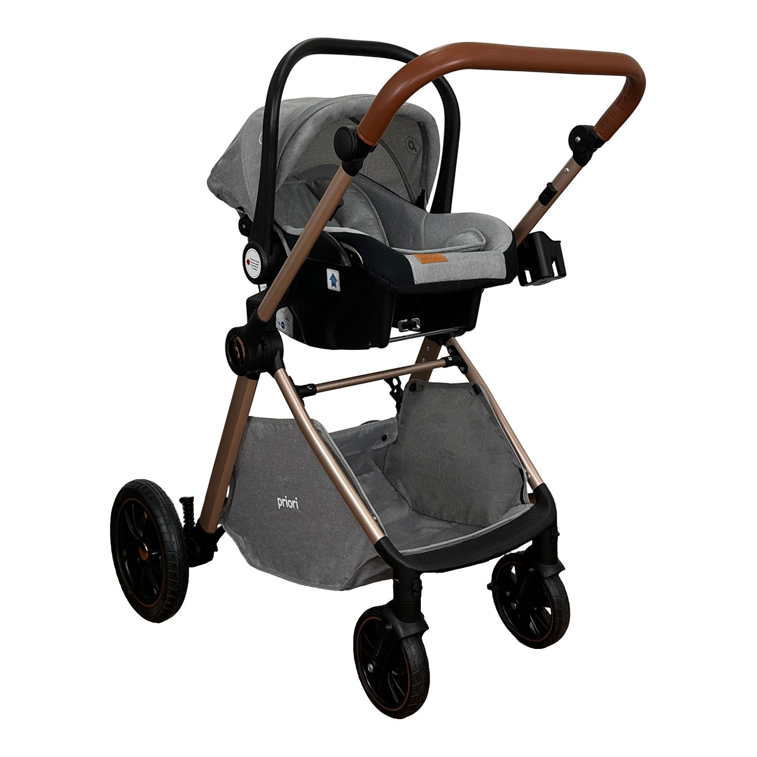 Coche Bebe Travel System Snow Priori Gris