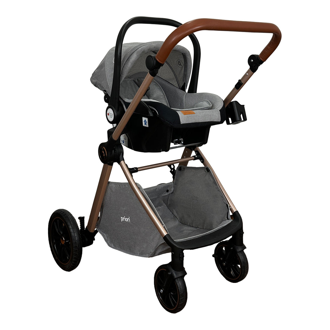 Coche Bebe Travel System Snow Priori Gris
