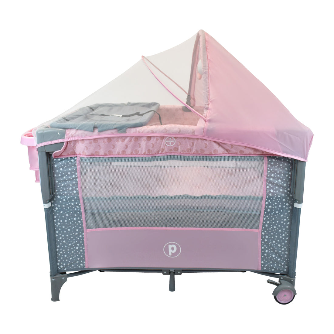 Cuna Colecho Bebe Priori Ariel Sky Rosado