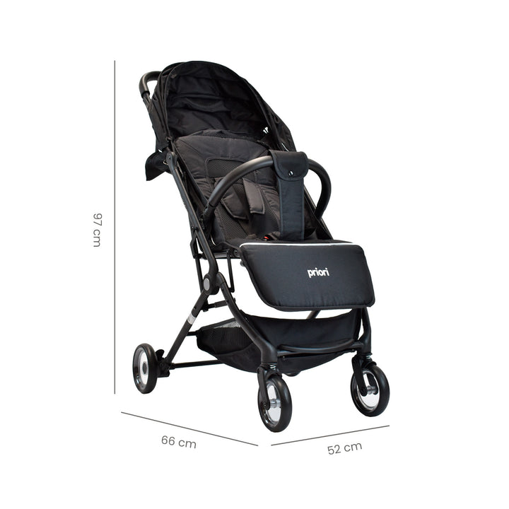 Coche Bebe Priori Tipo Maleta Ferrara Negro