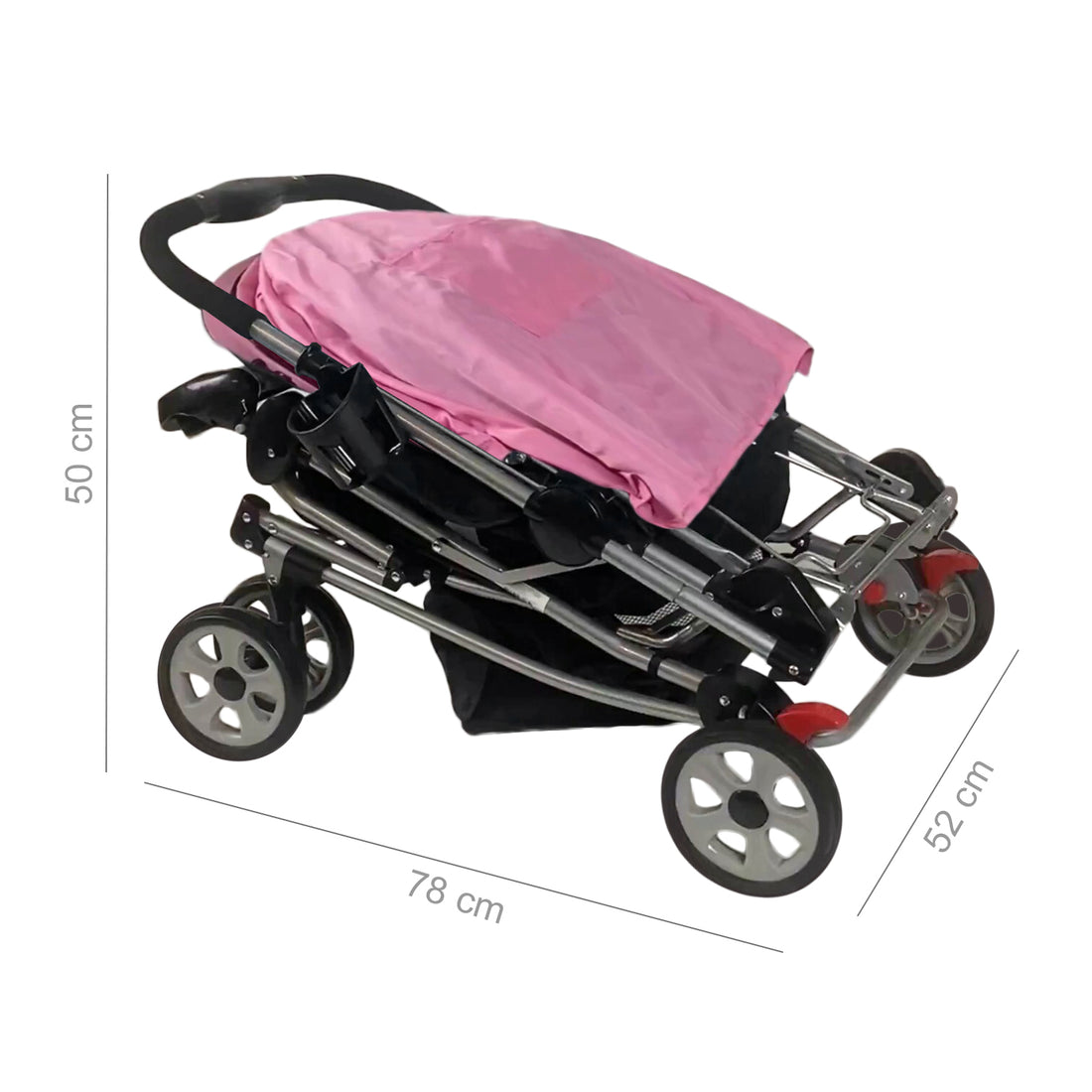Coche Mecedora Bebe Balance Premium Baby Rosa