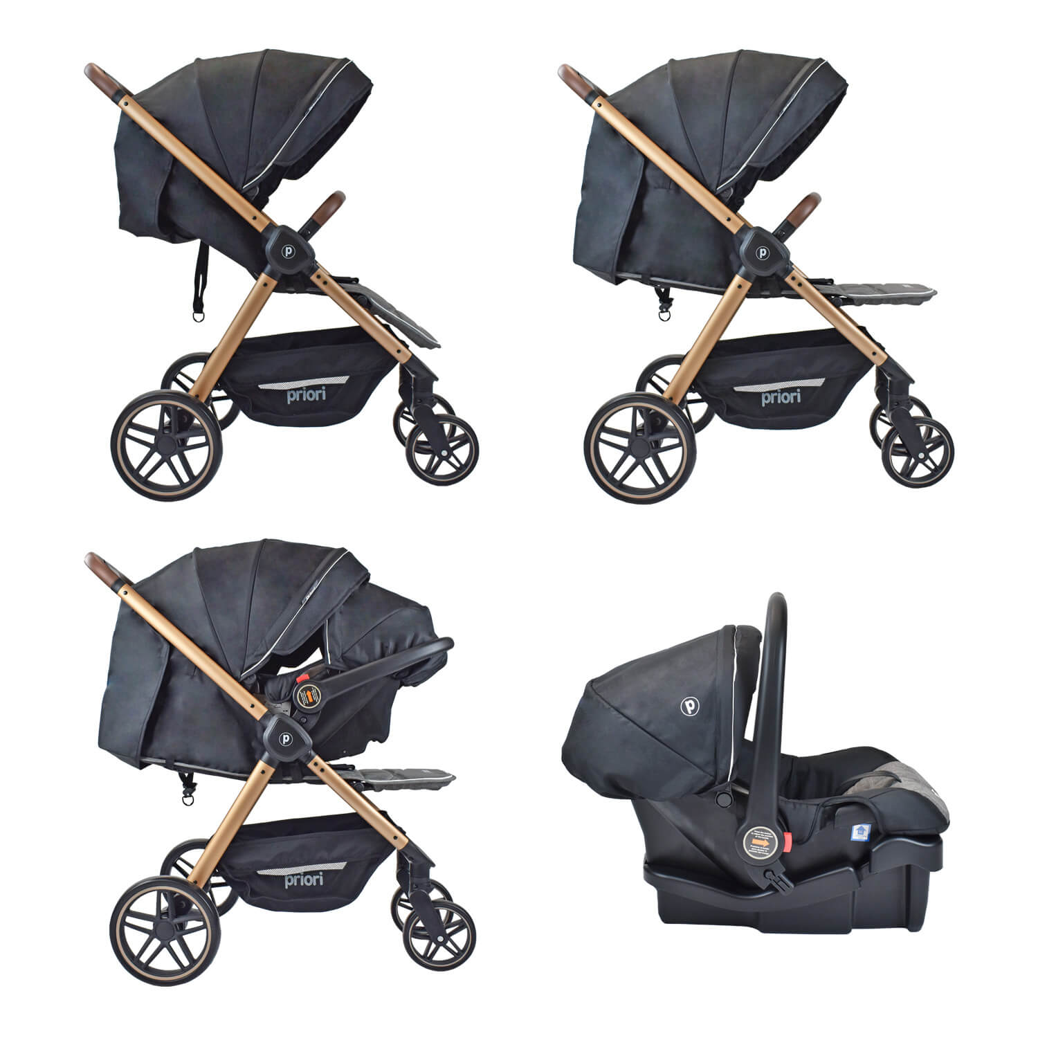 Coche Bebé Priori Maverick Ts Negro