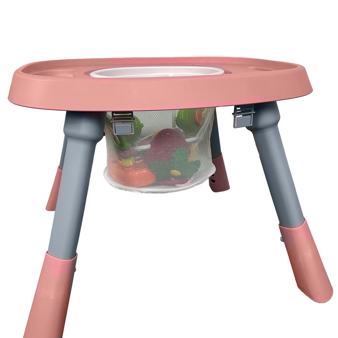 Silla Comedor bebé 12 en 1 con Giro 360 Yae de Priori Rosa