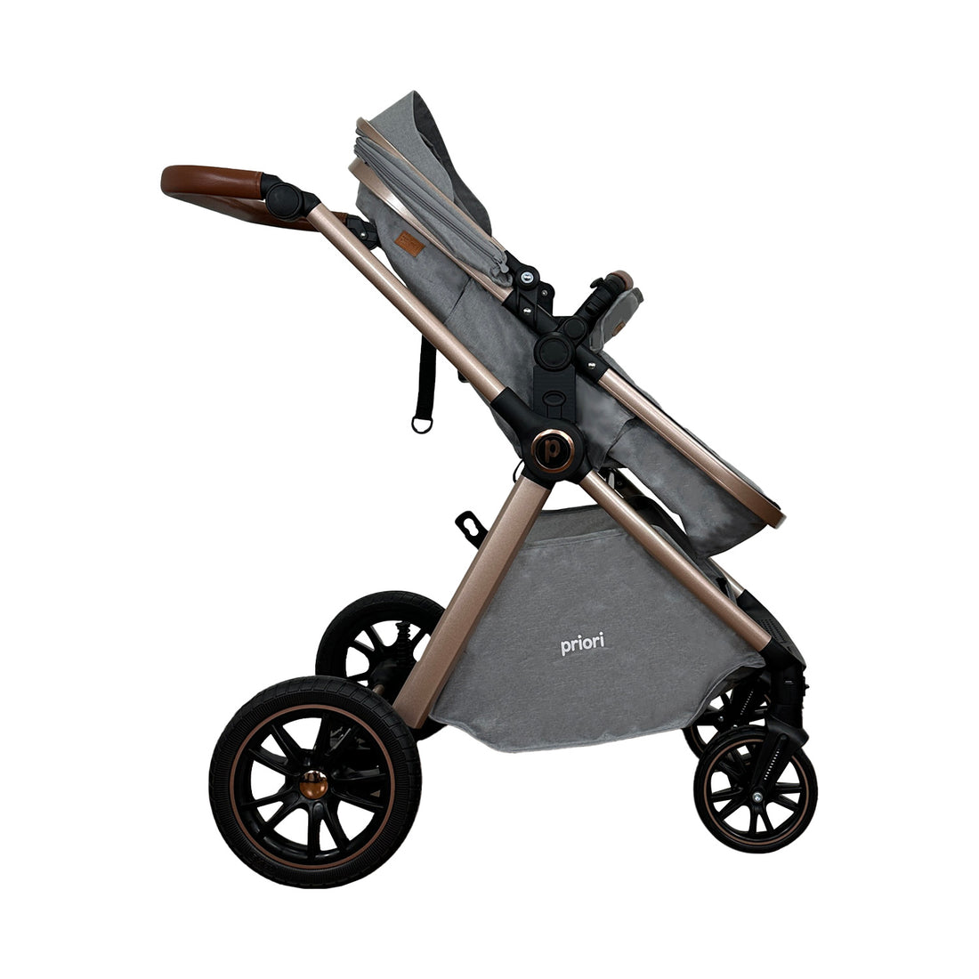 Coche Bebe Travel System Snow Priori Gris
