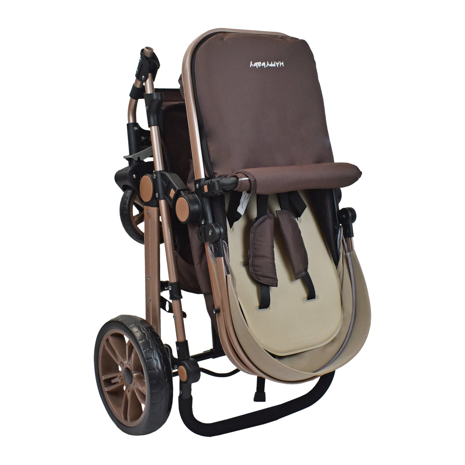 Coche Bebe Moisés Alizze Happy Baby Beige