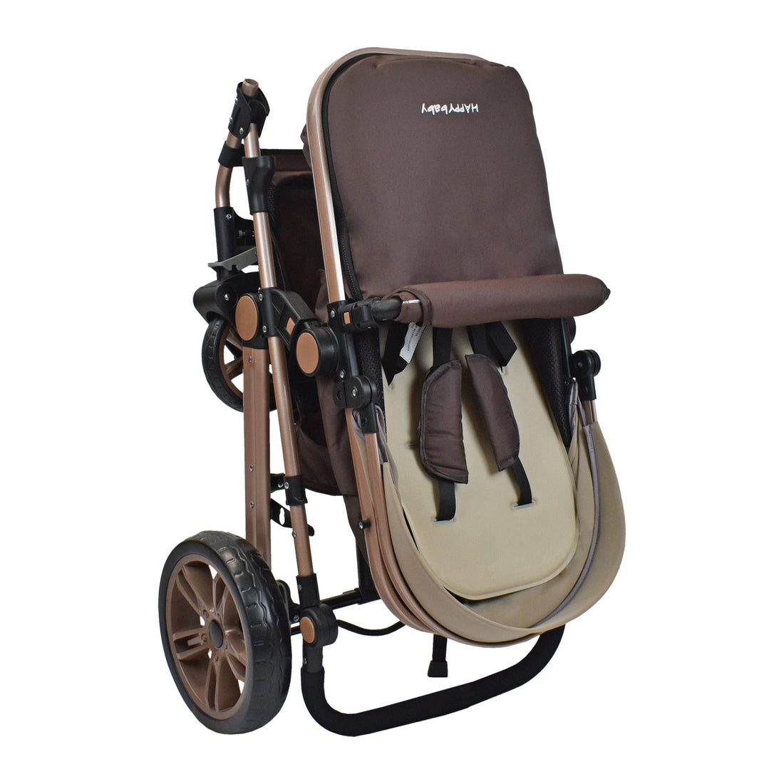 Coche Bebe Moisés Alizze Happy Baby Beige