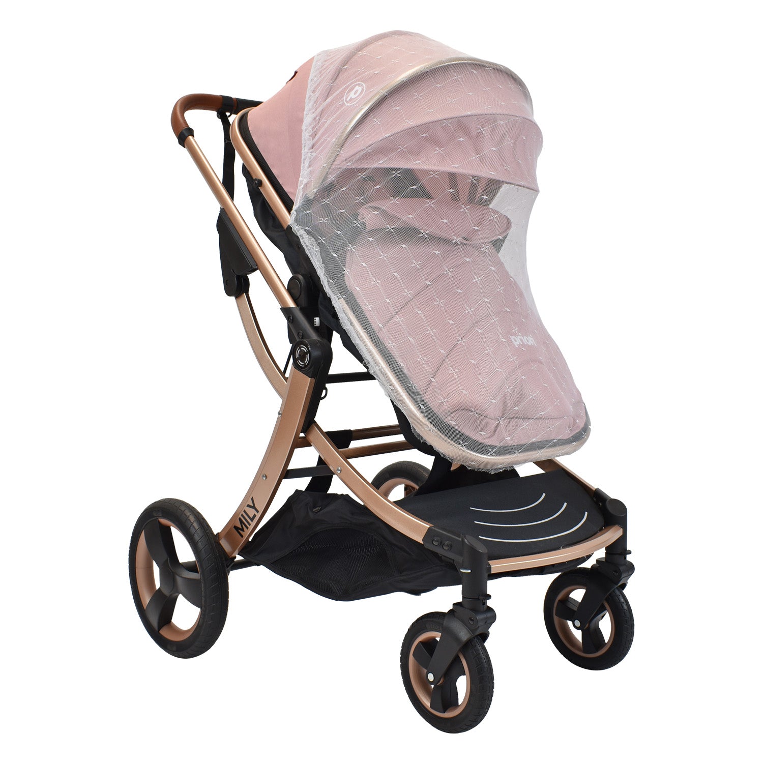Coche Moises Bebé Mily Cs Rosa Priori