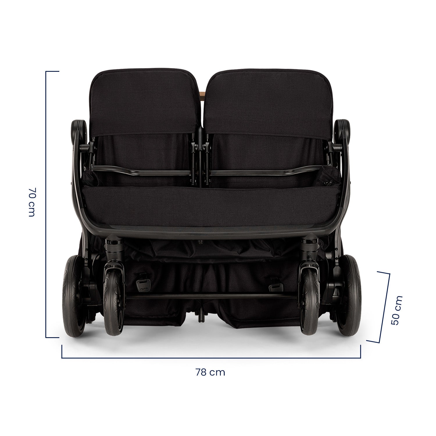 Coche Bebe Nuna Ultracompacto Para Avión Trvl™ Doble Caviar