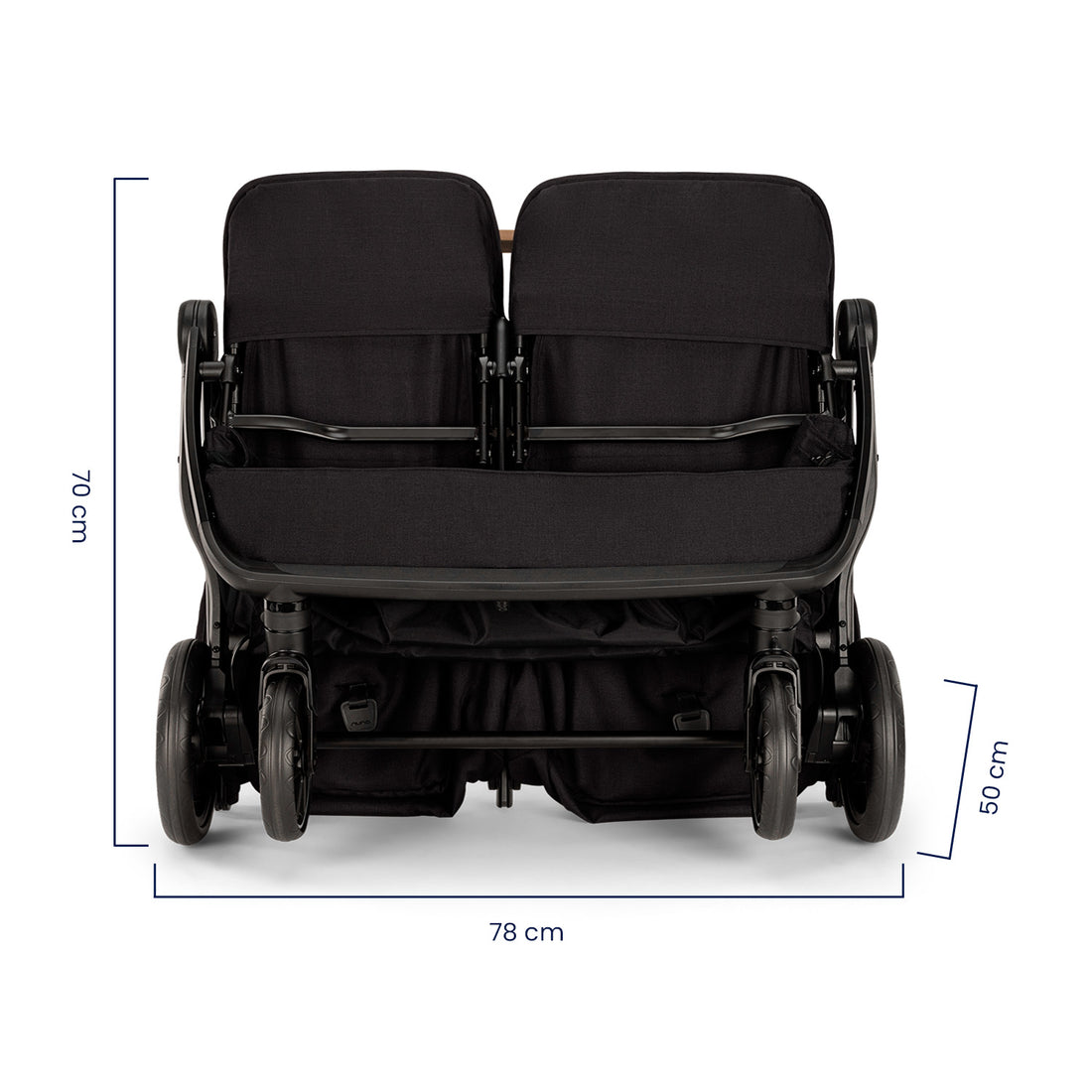 Coche Bebe Nuna Ultracompacto Para Avión Trvl™ Doble Caviar