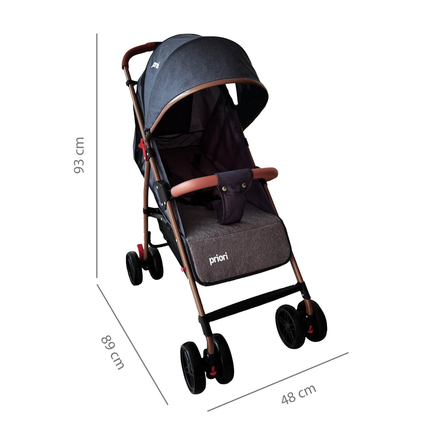 Coche Bebe Paseador Priori Park Azul