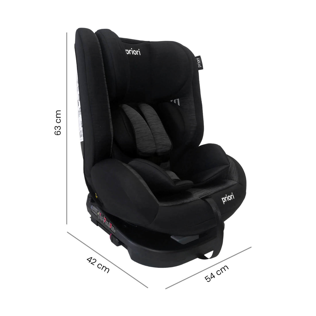 Silla Carro Bebe First 360° Gris Priori