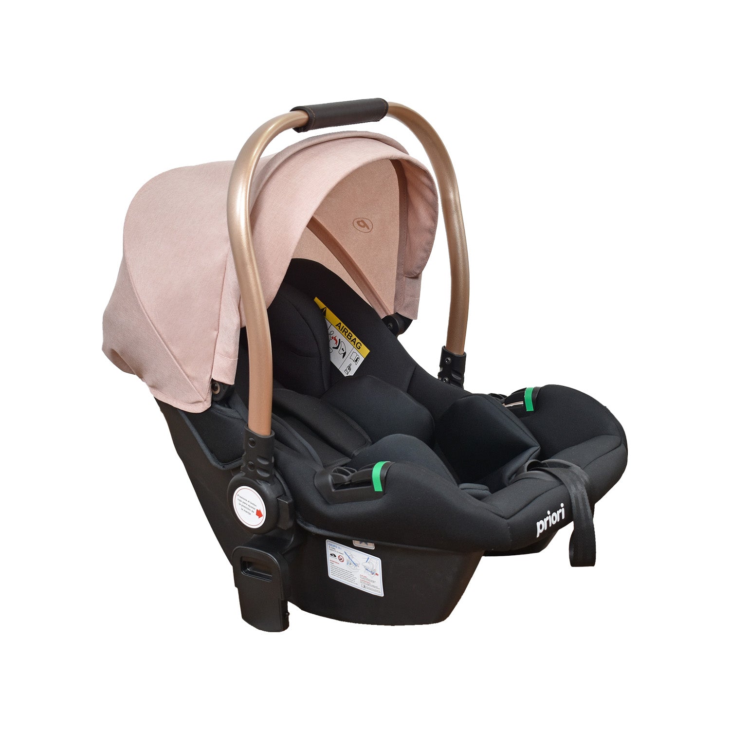 Coche Bebe 4 en 1 Travel System Cris Priori Rosa