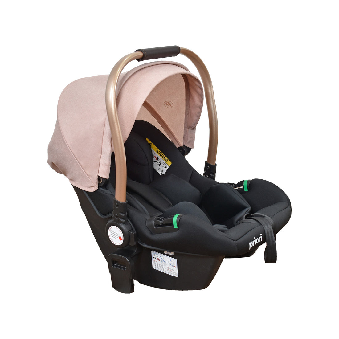 Coche Bebe 4 en 1 Travel System Cris Priori Rosa