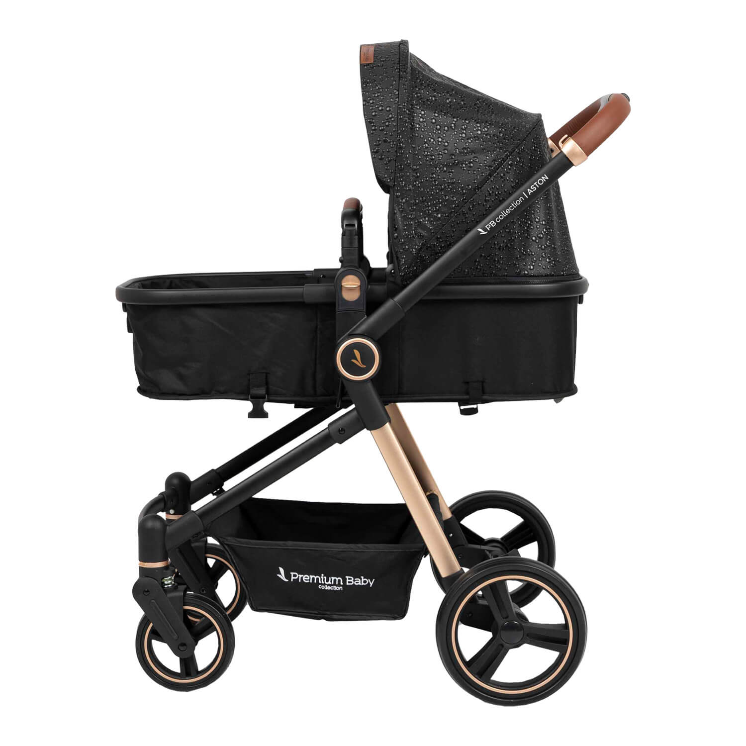 Coche Bebé Moises Aston Premium Baby Collection Negro