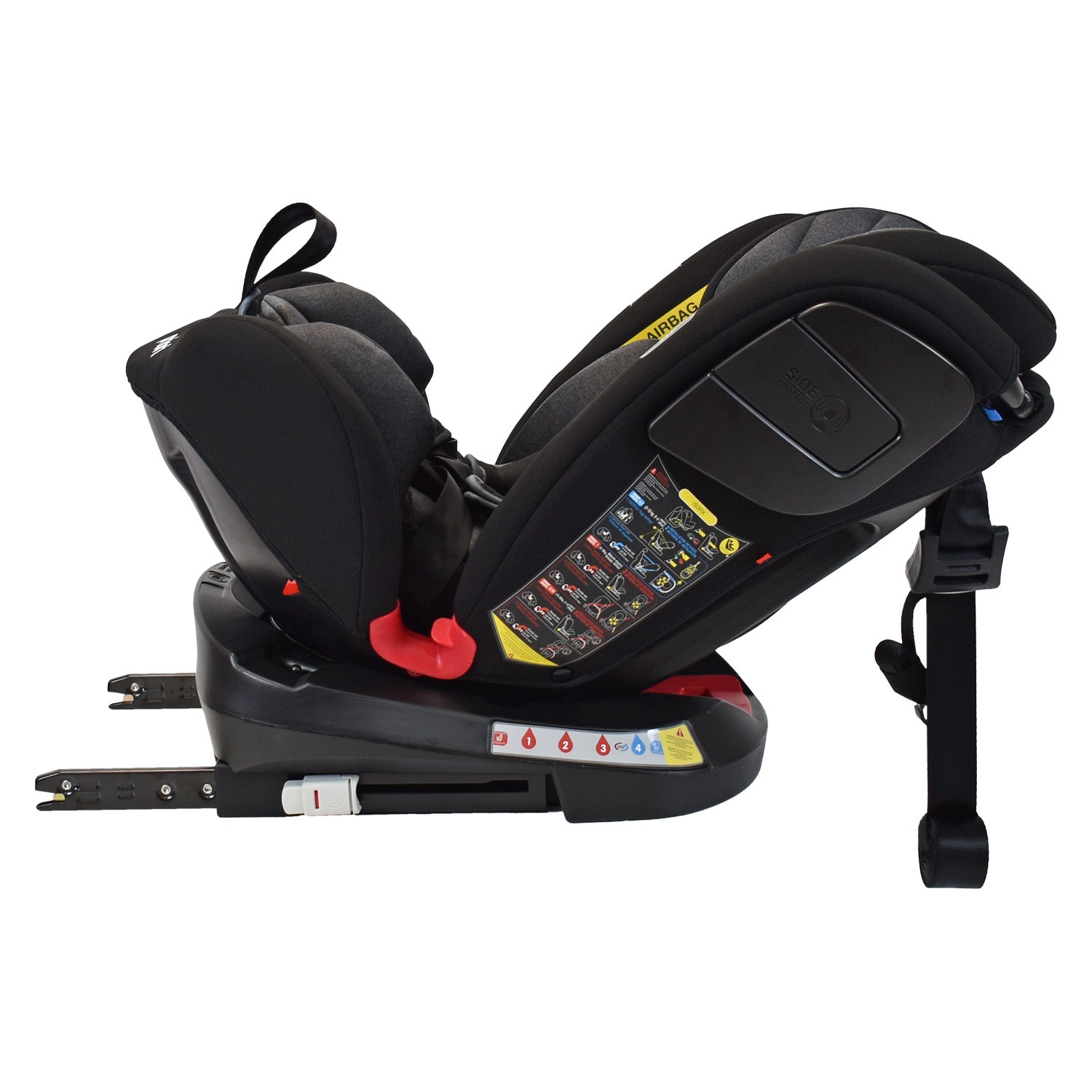Silla De Carro Bebe Twist Con Isofix Negra  Priori