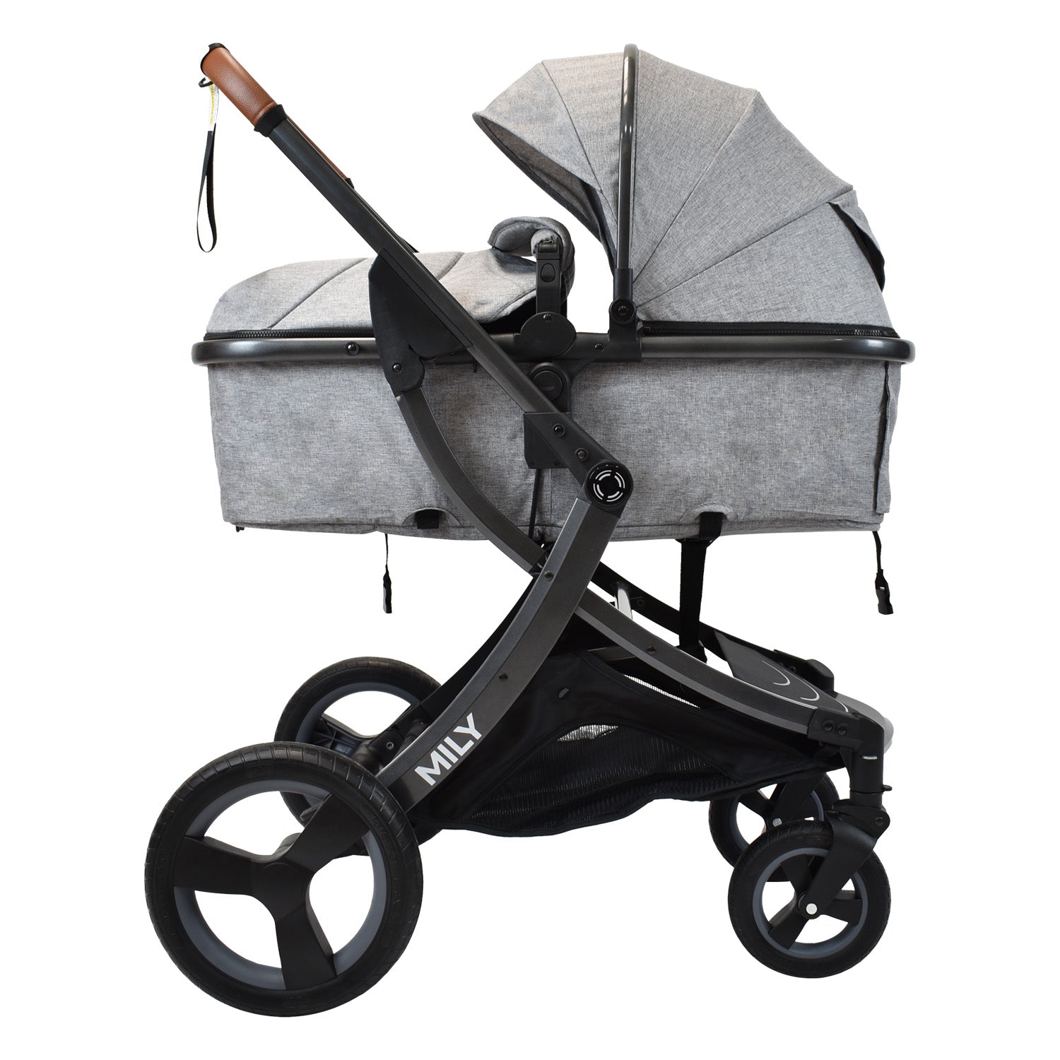Coche Moises Bebé Mily Cs Gris Priori