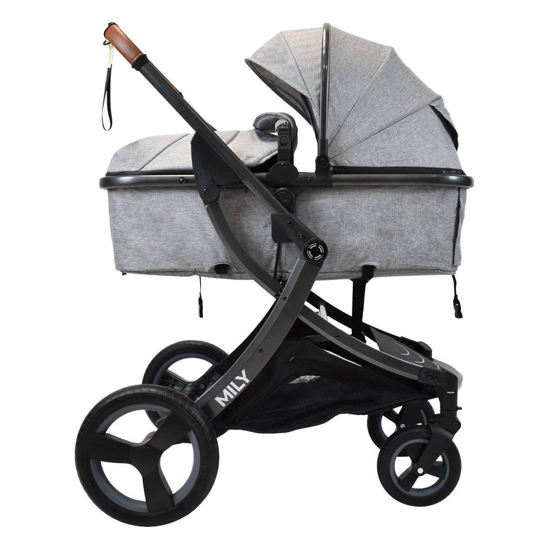 Coche Moises Bebé Mily Cs Gris Priori