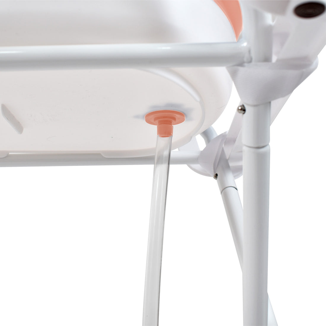 Bañera Bebé Stand Changer y Soporte Metálico Rosa Priori