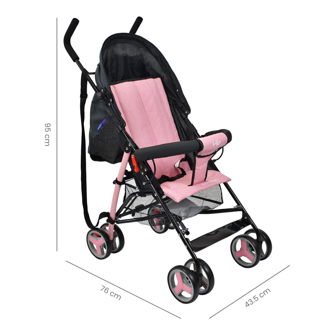 Coche Paseador Bebé Future Happy Baby Rosado