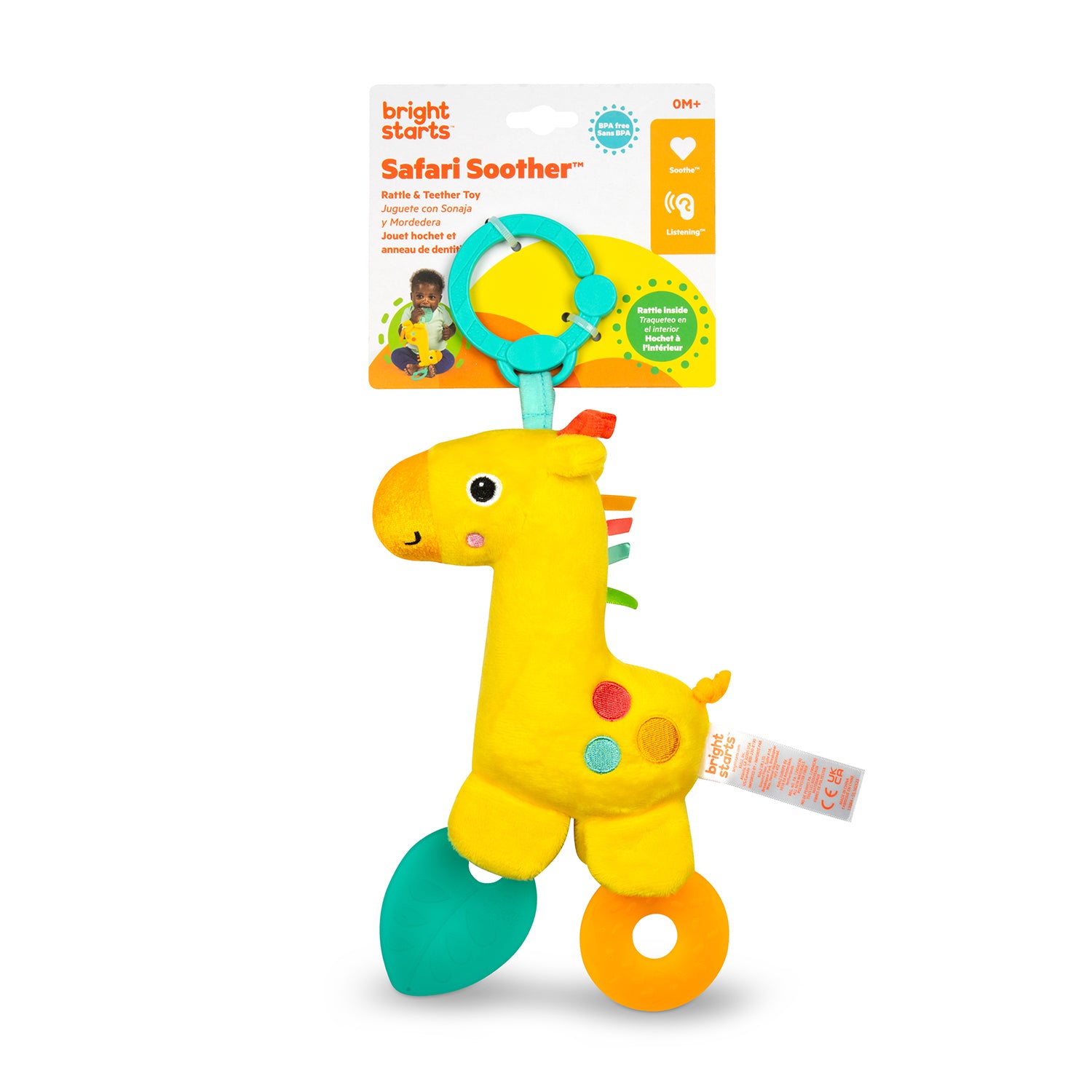 Sonajero Mordedor Bebe Bright Starts Safari Jirafa 13084