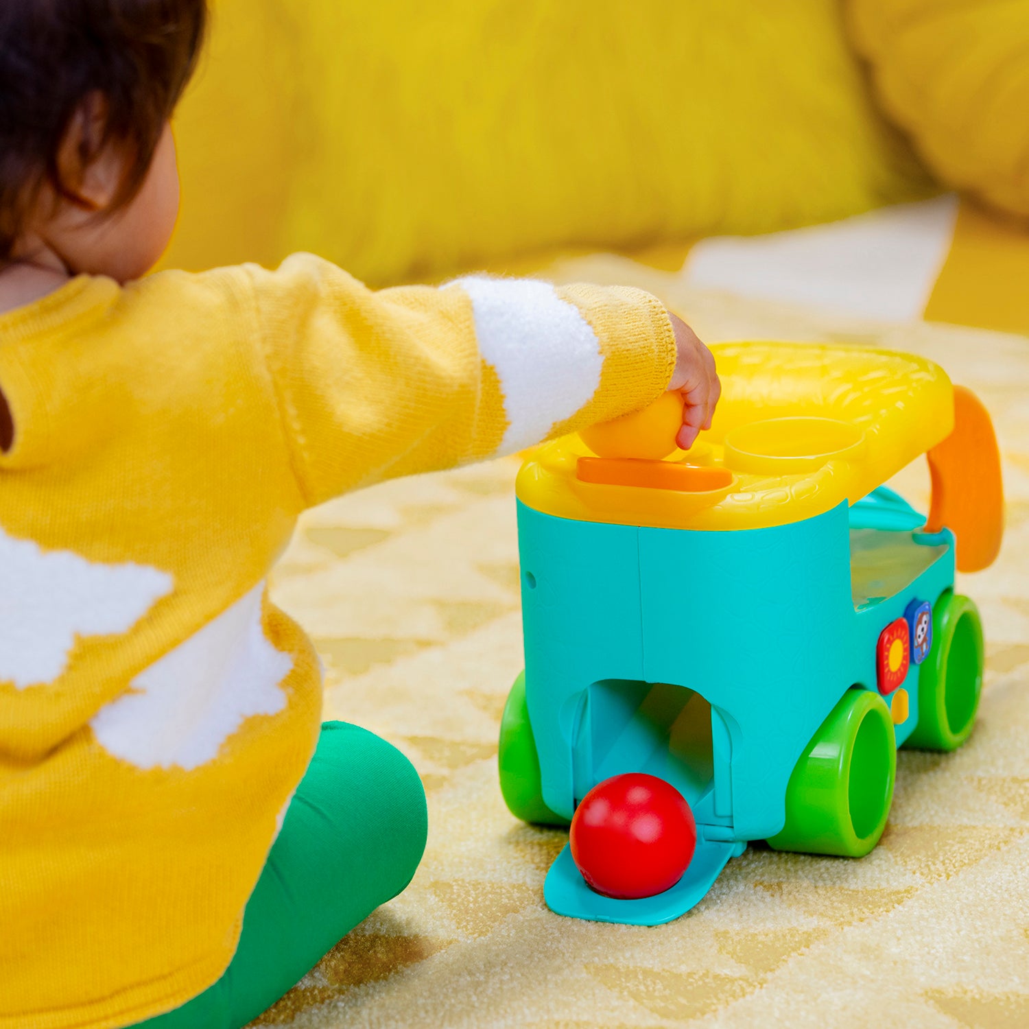 Juguete Pelota Pop Bebe Safari Bus Bright Starts 12827