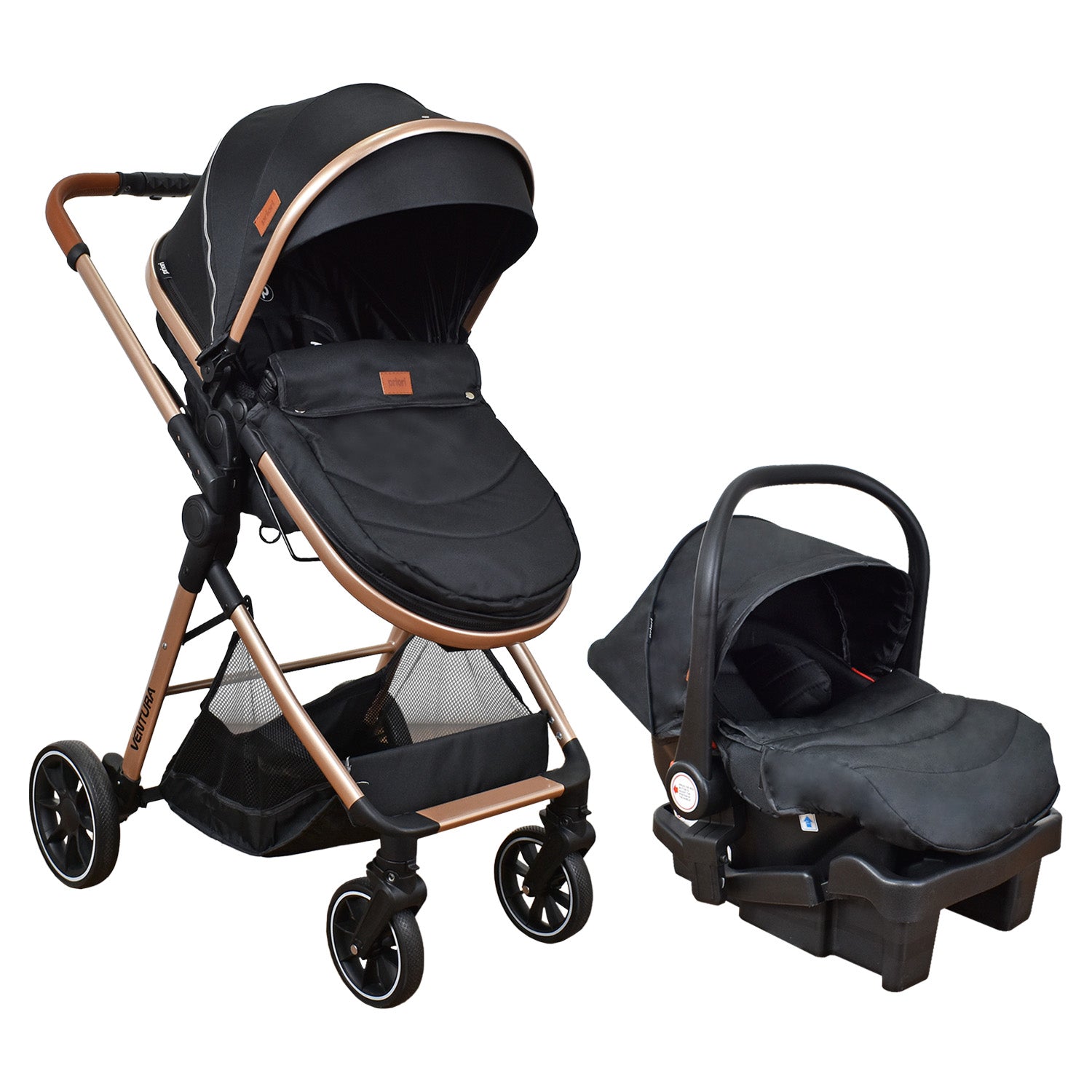 Coche Bebe Travel system Ventura Priori Negro