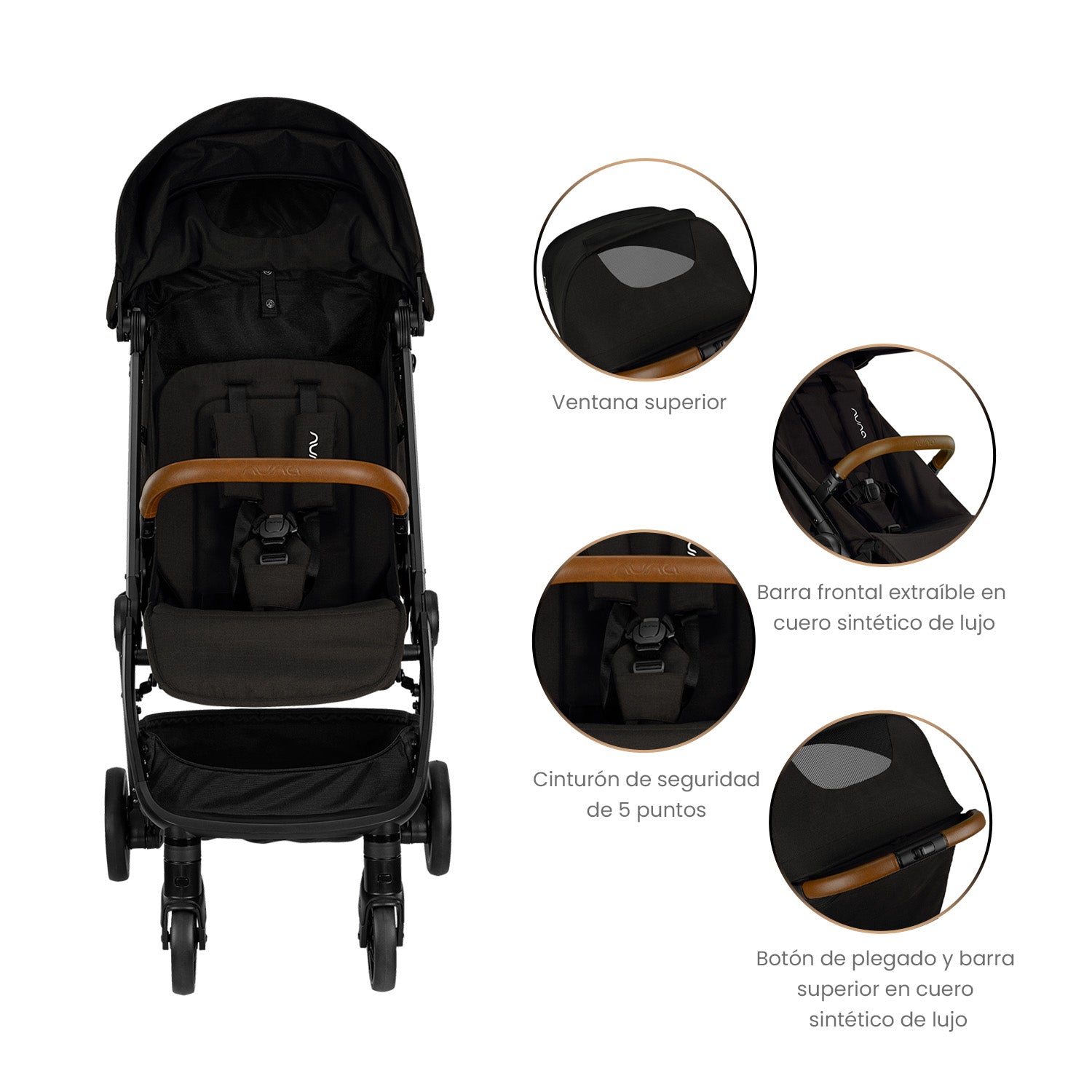 Combo Coche Bebé TRLV+Pipa Lite Rx Nuna Caviar
