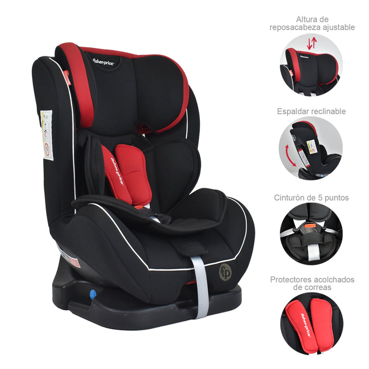 Silla carro Fisher Price Cronox Gr Rojo 0+,1,2,3