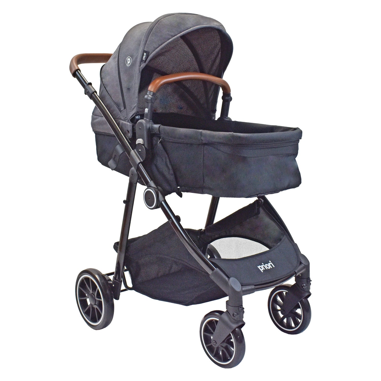 Coche bebé Travel System Aria T Priori Gris Oscuro