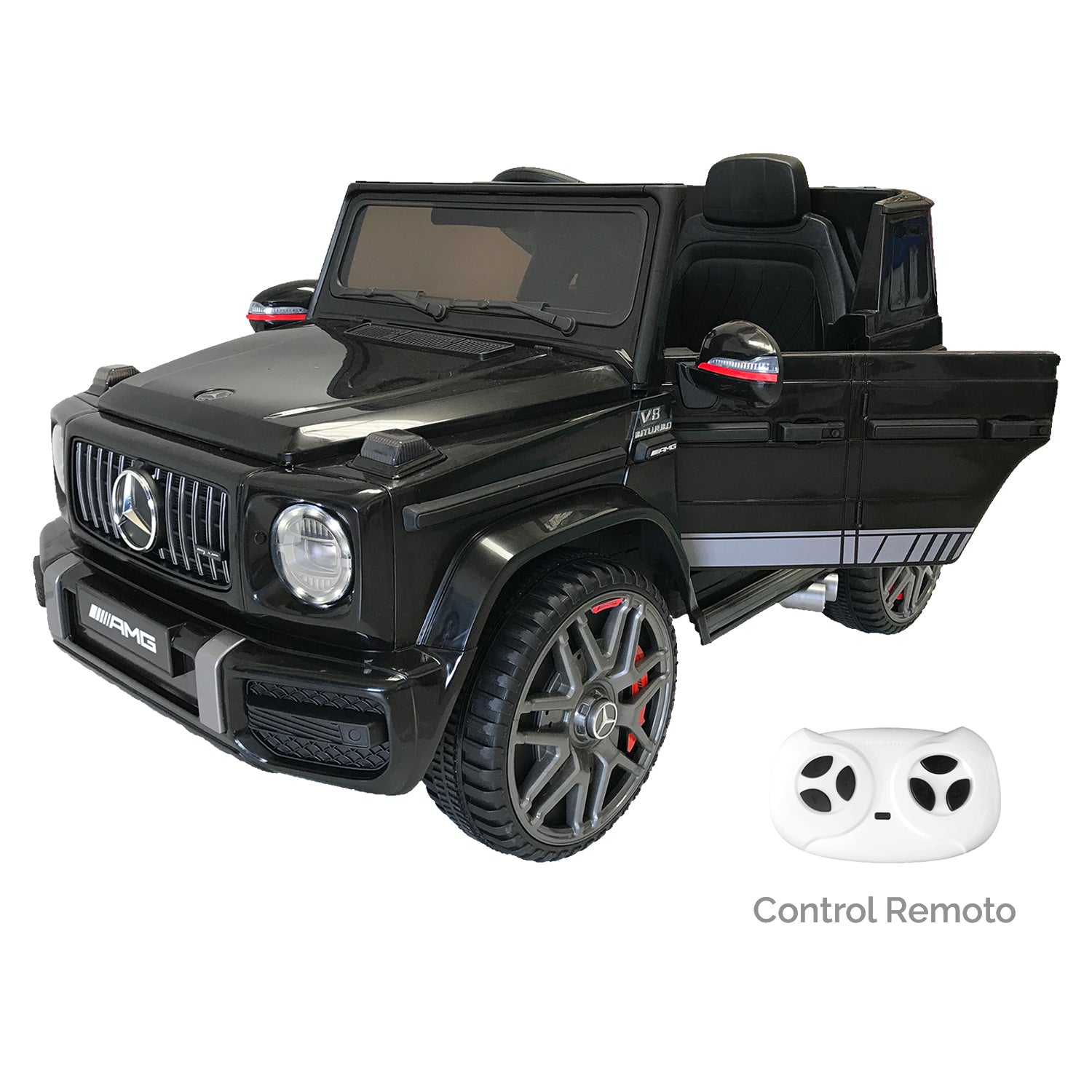 Carro montable con control Mercedes Benz negro LQ003