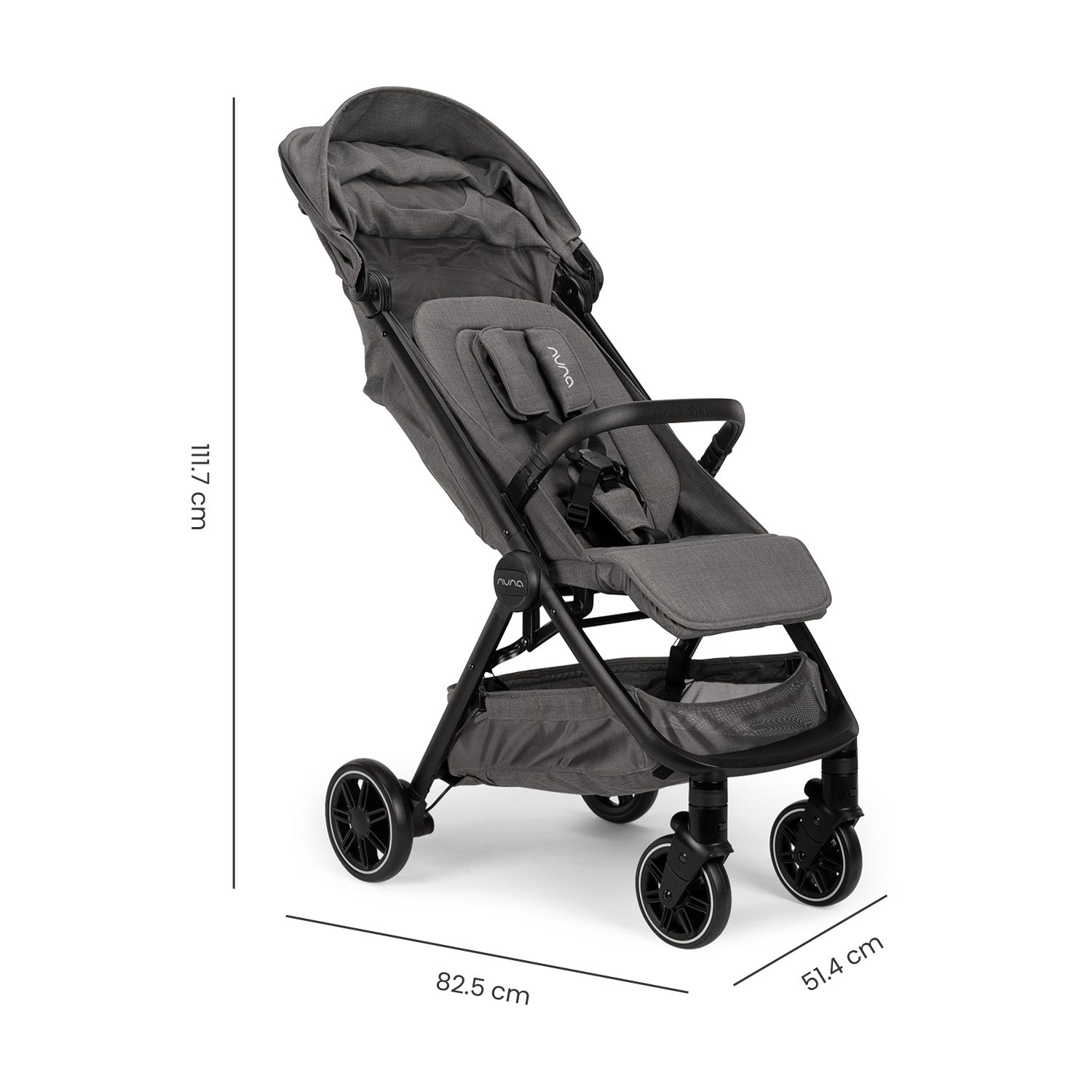 Coche Bebe Nuna Ultracompacto Para Avión TRVL Granite