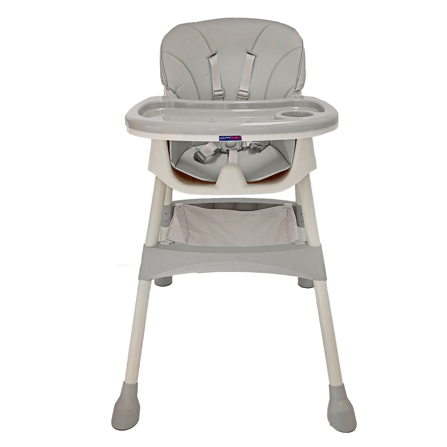 Silla comedor bebe 3en1 Happy Baby York Gris