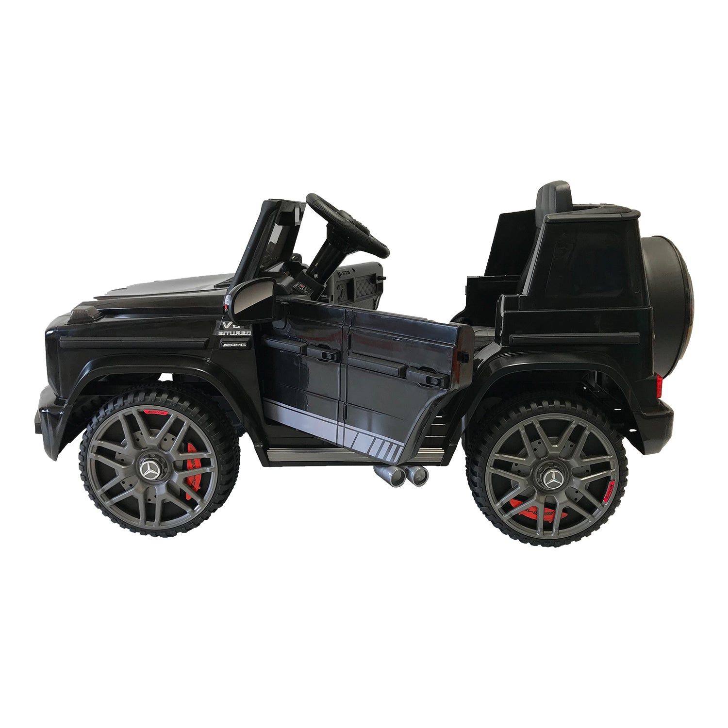 Carro montable con control Mercedes Benz negro LQ003