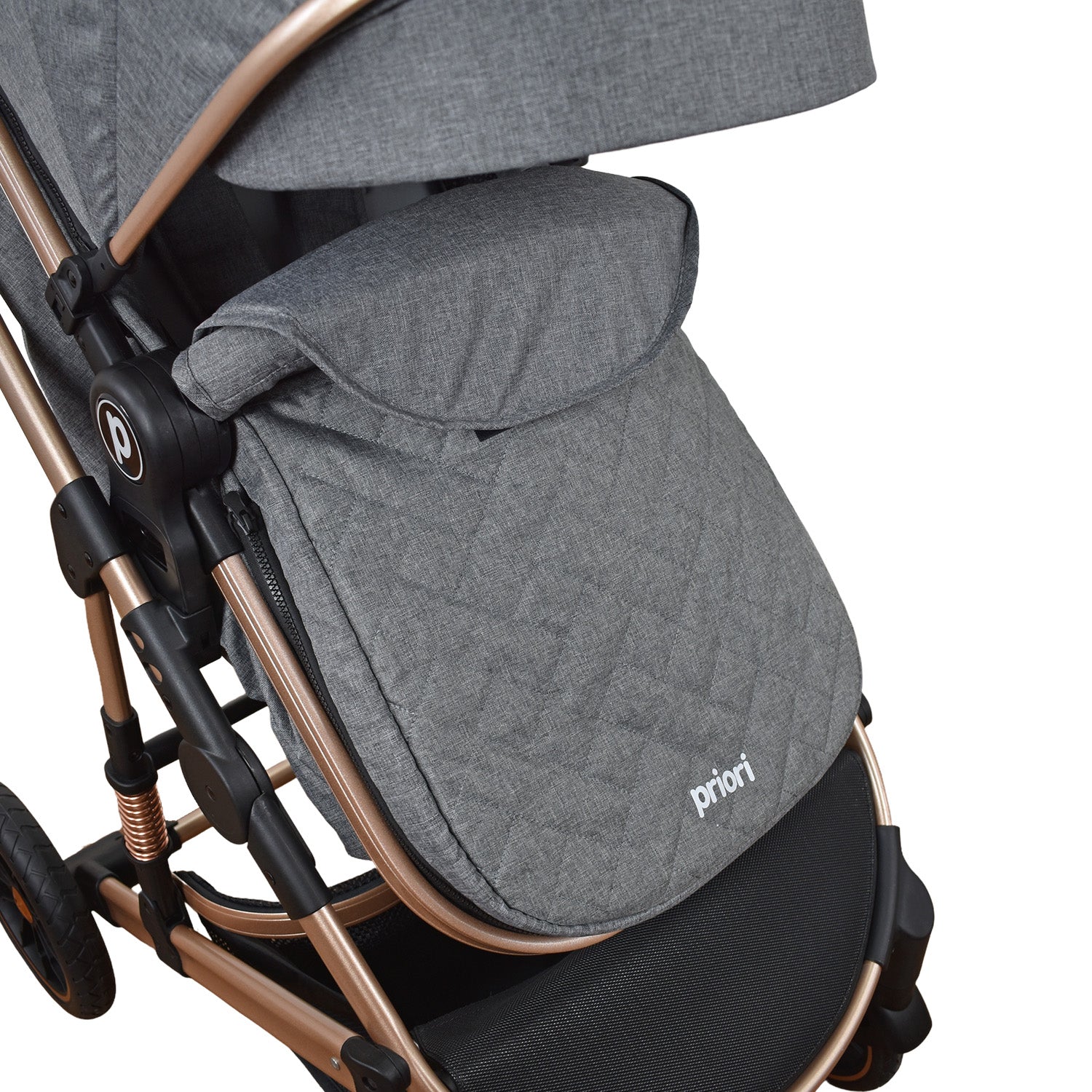 Coche Bebe 4 en 1 Travel System Cris Priori Gris