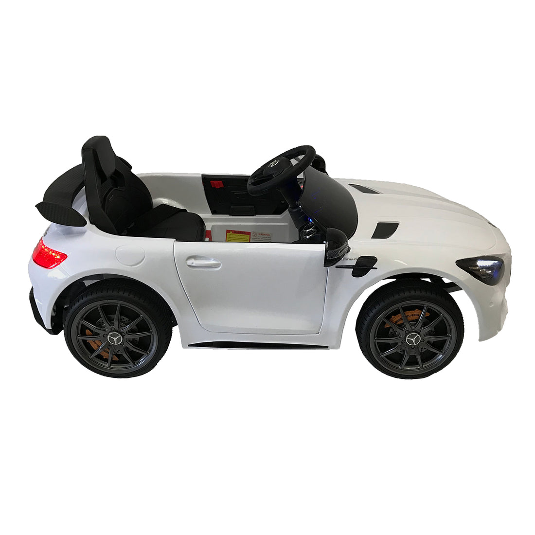 Carro montable con control Mercedes Benz blanco LQ006