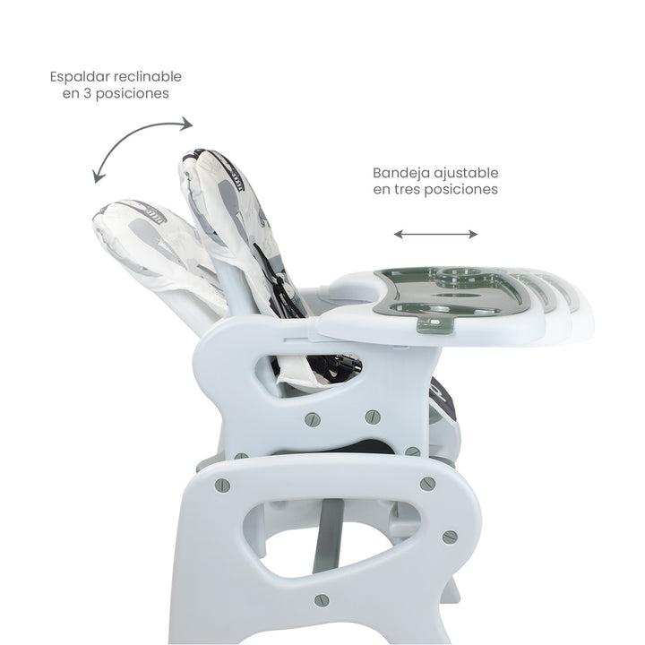 Comedor Bebe Escritorio PCM-10 Animals Gris Priori