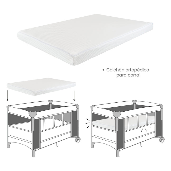 Colchón Ortopédico Para Corral Premium Baby PB2384