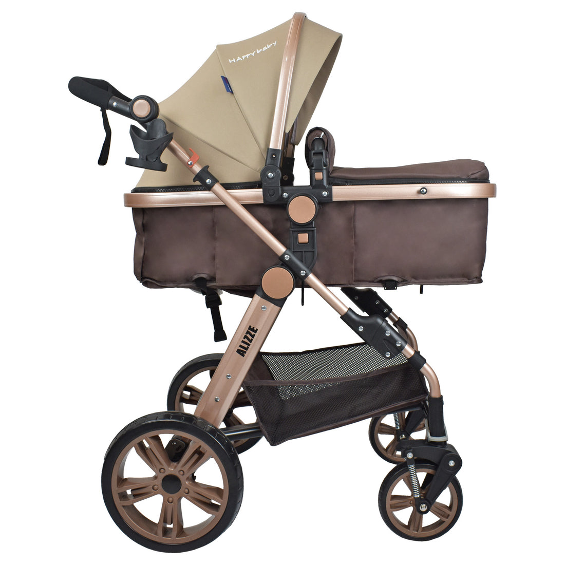 Coche Bebe Moisés Alizze Happy Baby Beige